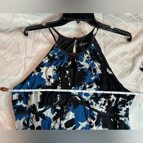 Beautiful Eva Blue black and blue dress, size 12 - Picture 6 of 6